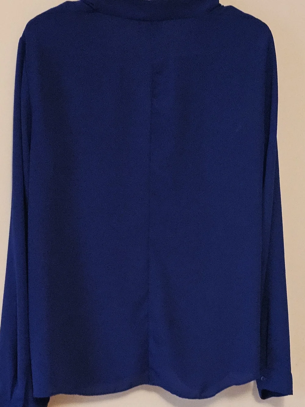 Blue Draped V-Neck Mossimo Blouse Sz L - Picture 7 of 7